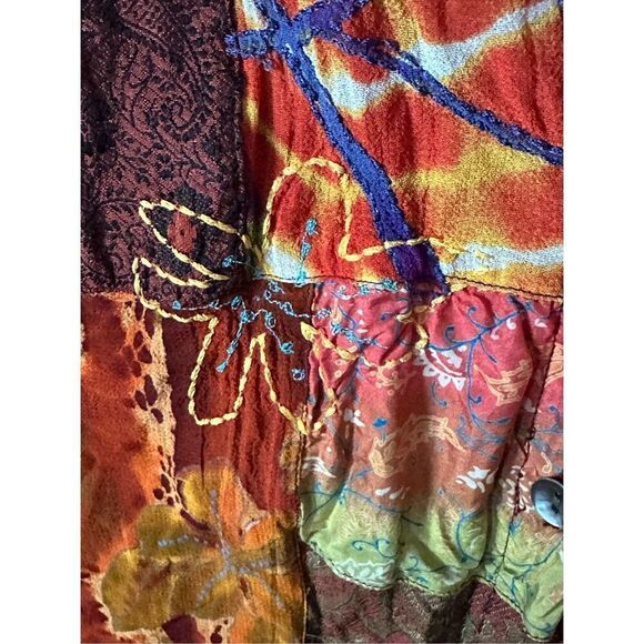 Chico’s Design‎ Hooded Zippered Jacket Womens 2 (L) Cottagecore Floral - Picture 6 of 14